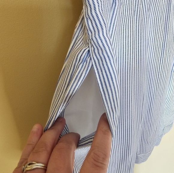 Japna Striped romper with embroidered detail Size Small - Picture 6 of 8